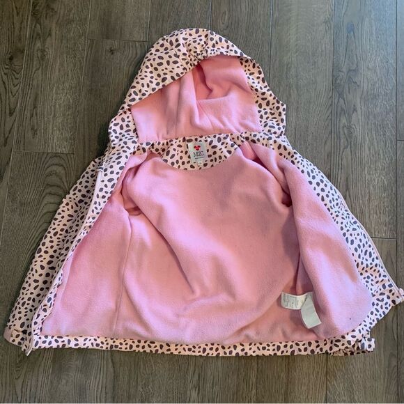 M2C Coat girls size 4/5 pink gray animal print rain windbreaker jacket. - Picture 9 of 16